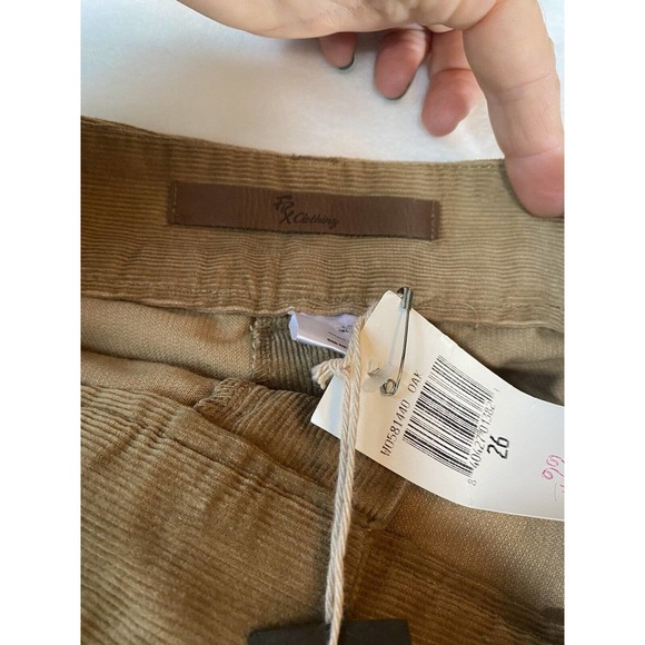 NWT FRX Clothing Stuart Mini Skirt OAK Size 26 MSRP 97.00 courderoy - Picture 6 of 8